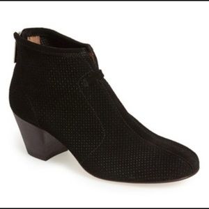 Aquatalia Xcellent Perforated Suede Bootie 7.5